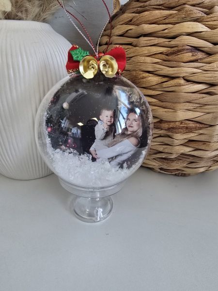 Коледни топки със снимки