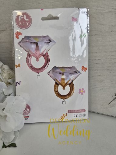 Фолиев златен  балон - пръстен 