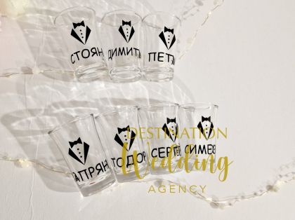 Персонализирано шотче – подарък за гостите на вашето ергенско парти