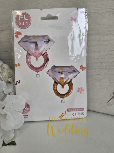 Фолиев златен  балон - пръстен 