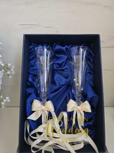 Кристални ритуални чаши с камъчета Swarovski (1)